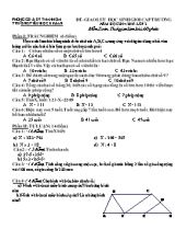 Đề giao lưu học sinh giỏi cấp trường môn Toán Lớp 2 - Năm học 2014-2015 - Trường TH Kim An (Có đáp án)